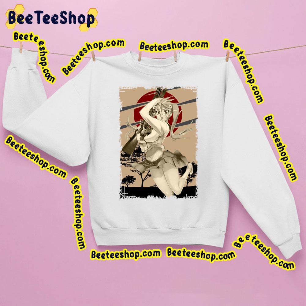 Saya Takagi Highschool Of The Dead Hotd Retro Landscape Design Trending Unisex Sweatshirt Saya Takagi Highschool Of The Dead Hotd Retro Landscape Design Trending Unisex Sweatshirt