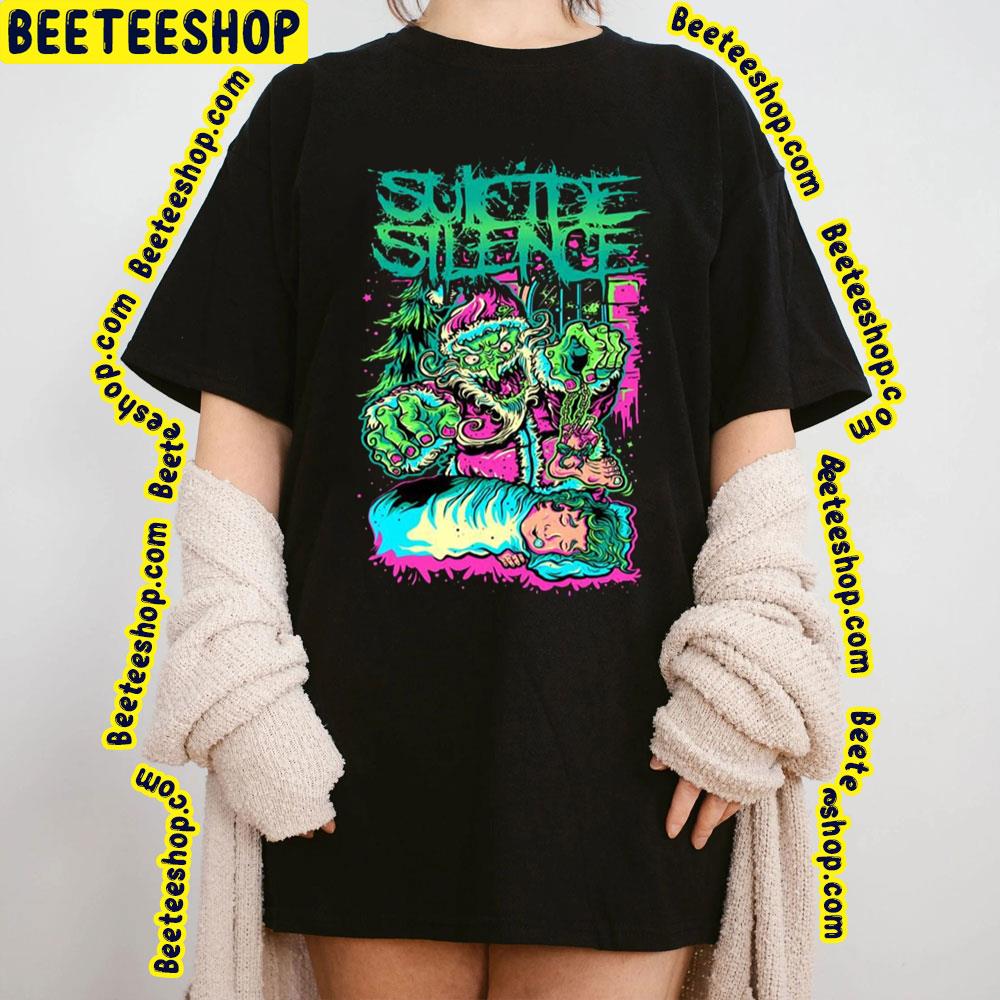 Scary Santa Suicide Silence Trending Unisex Sweatshirt Scary Santa Suicide Silence Trending Unisex Sweatshirt