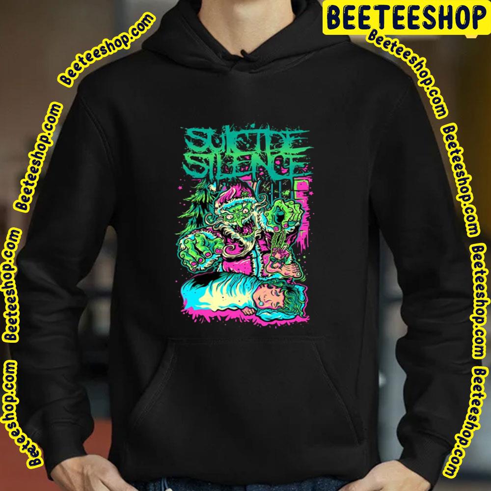 Scary Santa Suicide Silence Trending Unisex Sweatshirt Scary Santa Suicide Silence Trending Unisex Sweatshirt