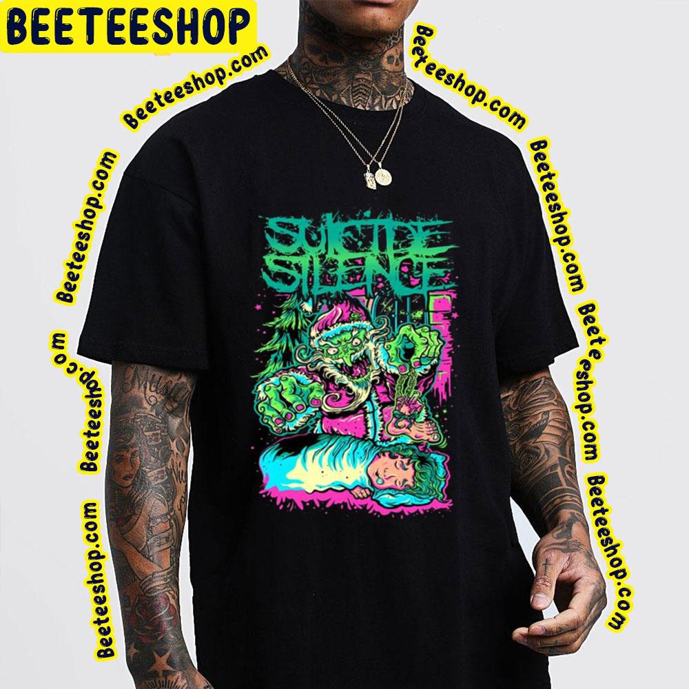 Scary Santa Suicide Silence Trending Unisex Sweatshirt Scary Santa Suicide Silence Trending Unisex Sweatshirt