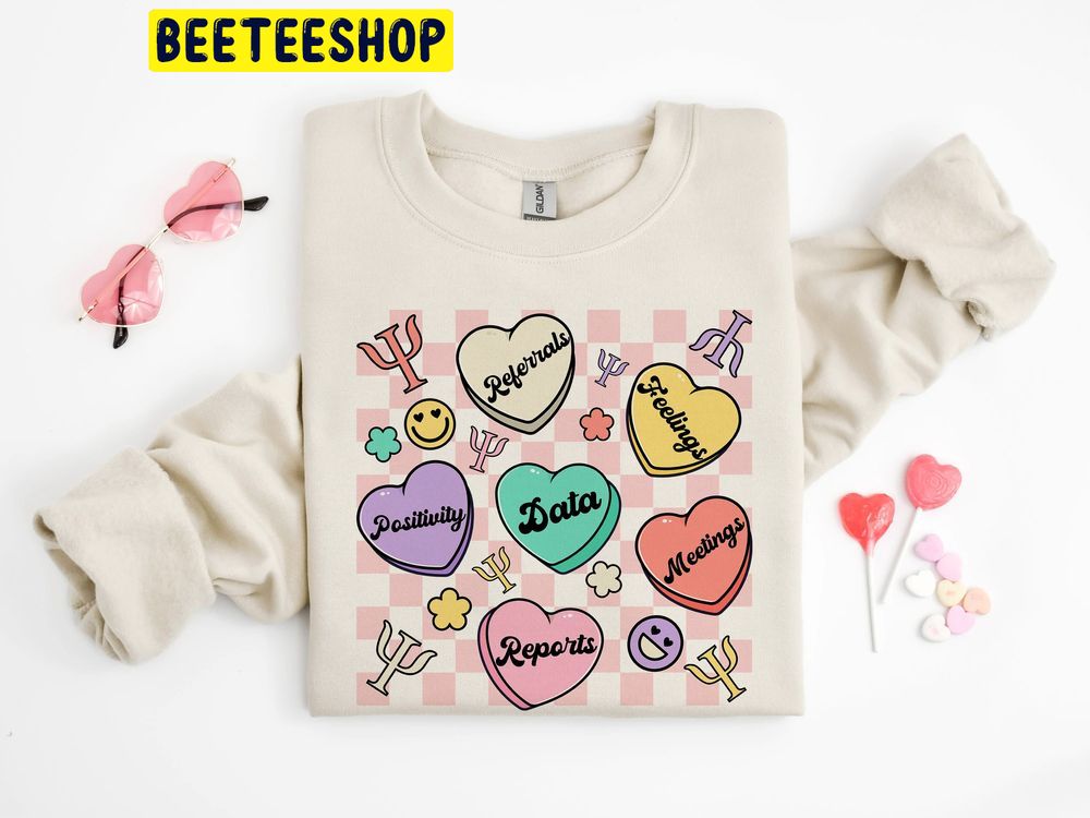School Psychologist Valentine Trending Unisex Shirt School Psychologist Valentine Trending Unisex Shirt