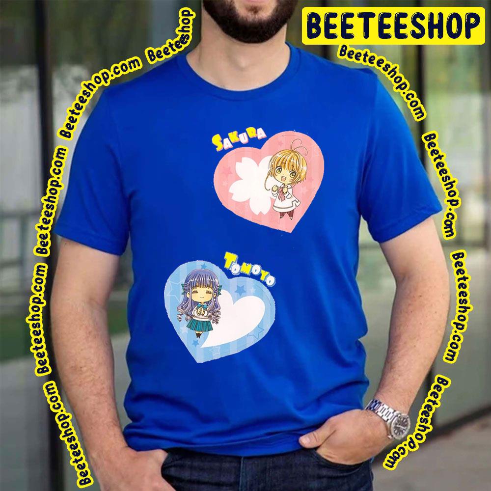 Sweet Cardcaptor Sakura Sakura Kinomoto And Tomoyo Daidouji With Heart Trending Unisex T-Shirt Sweet Cardcaptor Sakura Sakura Kinomoto And Tomoyo Daidouji With Heart Trending Unisex T-Shirt