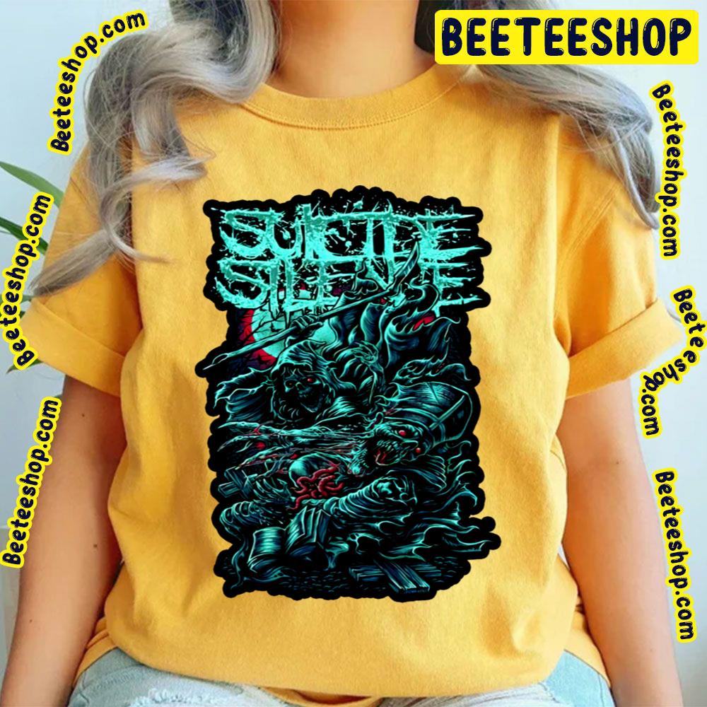 The Fight Between Skull And Reaper Suicide Silence Trending Unisex T-Shirt The Fight Between Skull And Reaper Suicide Silence Trending Unisex T-Shirt