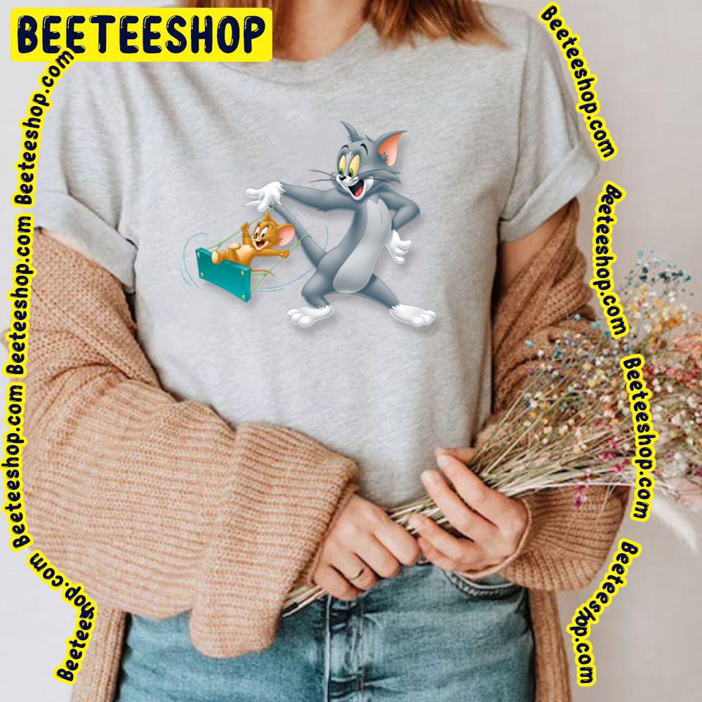 Tom And Jerry Playing Each Other Trending Unisex T-Shirt Tom And Jerry Playing Each Other Trending Unisex T-Shirt