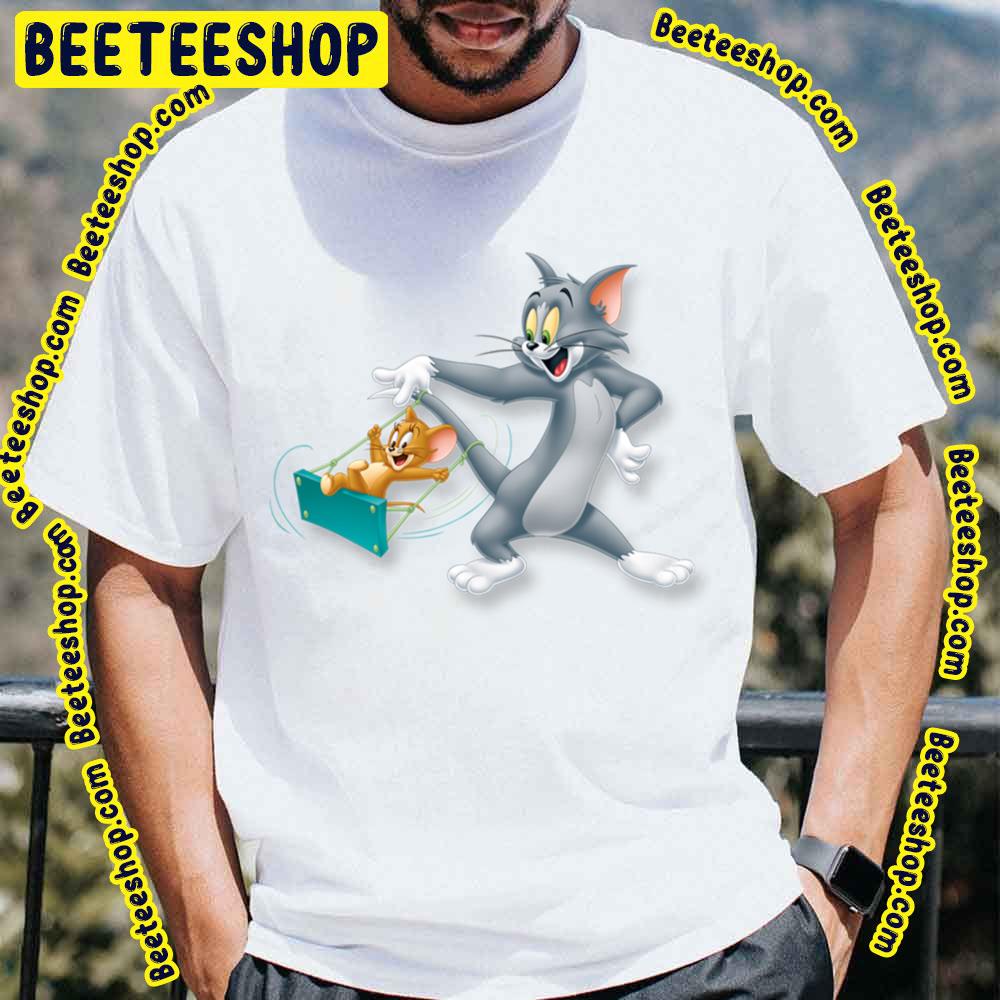 Tom And Jerry Playing Each Other Trending Unisex T-Shirt Tom And Jerry Playing Each Other Trending Unisex T-Shirt