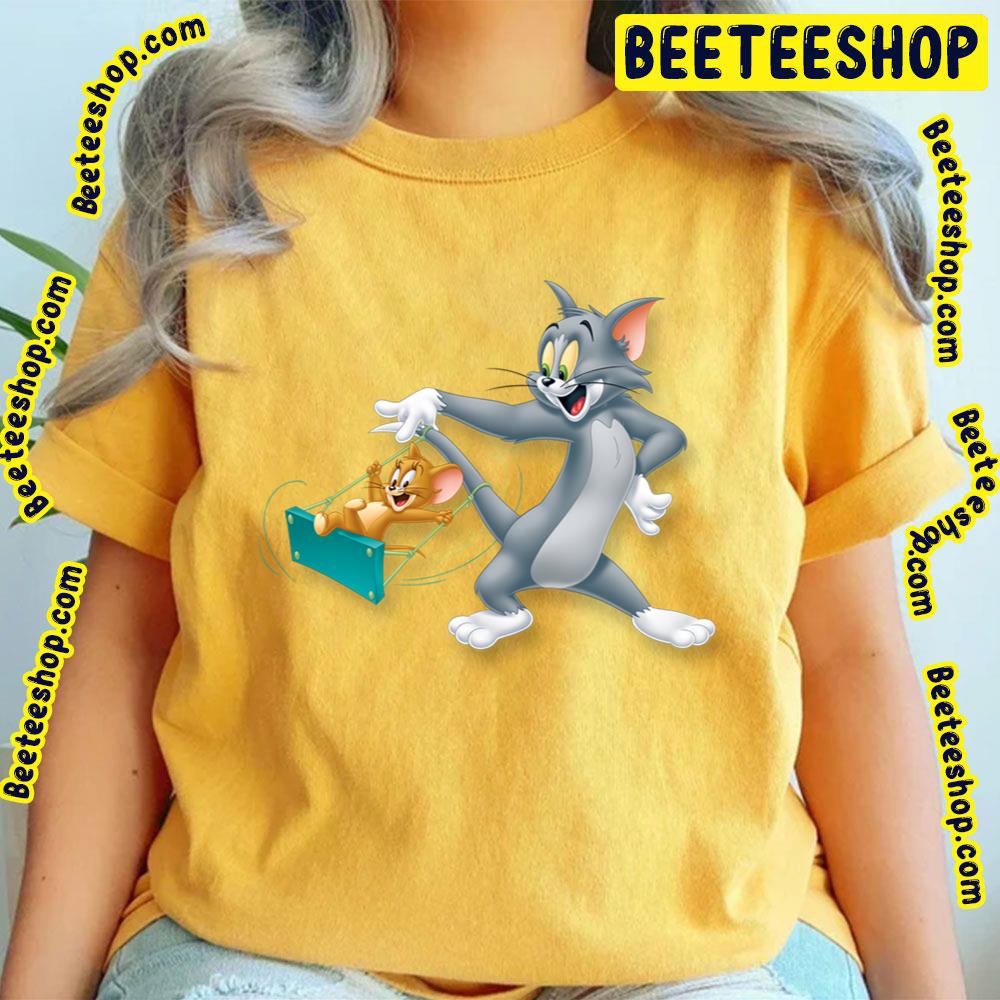 Tom And Jerry Playing Each Other Trending Unisex T-Shirt Tom And Jerry Playing Each Other Trending Unisex T-Shirt