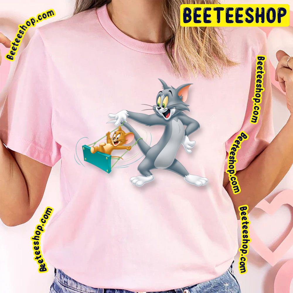 Tom And Jerry Playing Each Other Trending Unisex T-Shirt Tom And Jerry Playing Each Other Trending Unisex T-Shirt