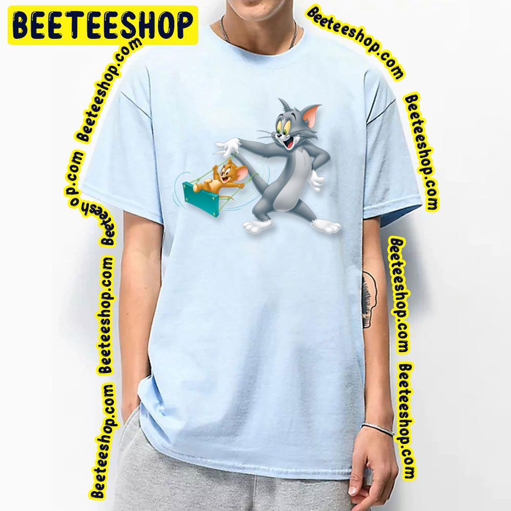 Tom And Jerry Playing Each Other Trending Unisex T-Shirt Tom And Jerry Playing Each Other Trending Unisex T-Shirt