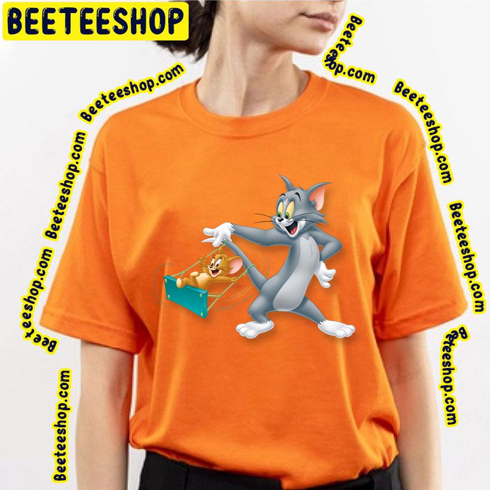 Tom And Jerry Playing Each Other Trending Unisex T-Shirt Tom And Jerry Playing Each Other Trending Unisex T-Shirt