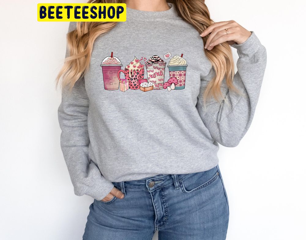 Valentine Coffee Latte Lover Trending Unisex Shirt Valentine Coffee Latte Lover Trending Unisex Shirt