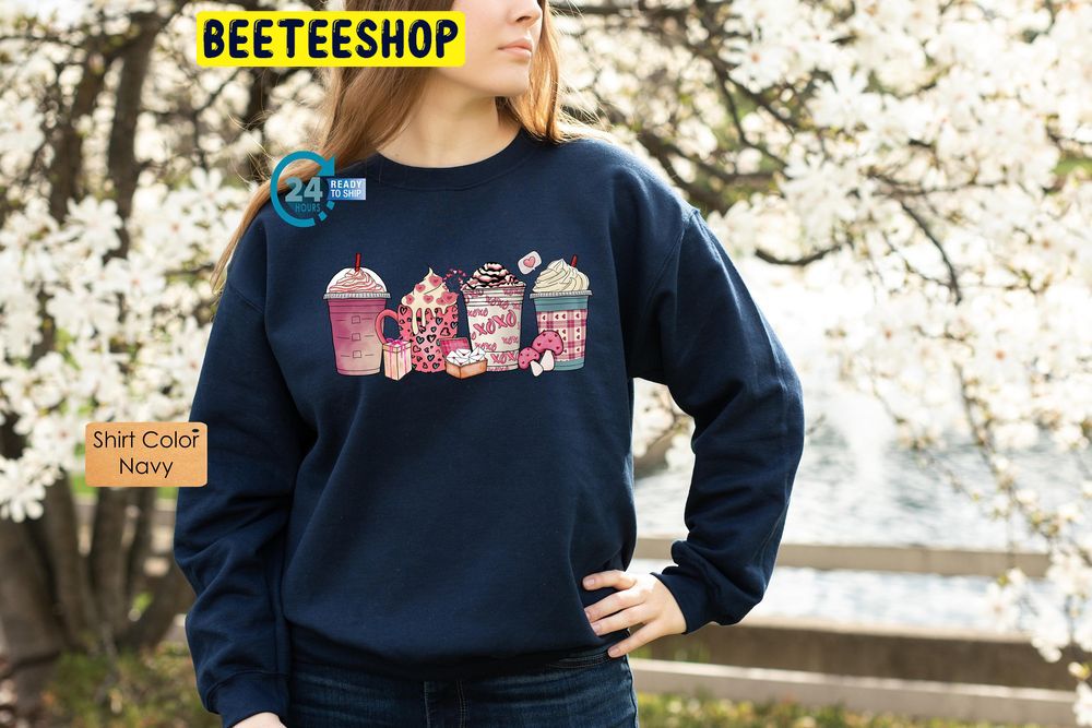 Valentine Coffee Latte Lover Trending Unisex Shirt Valentine Coffee Latte Lover Trending Unisex Shirt