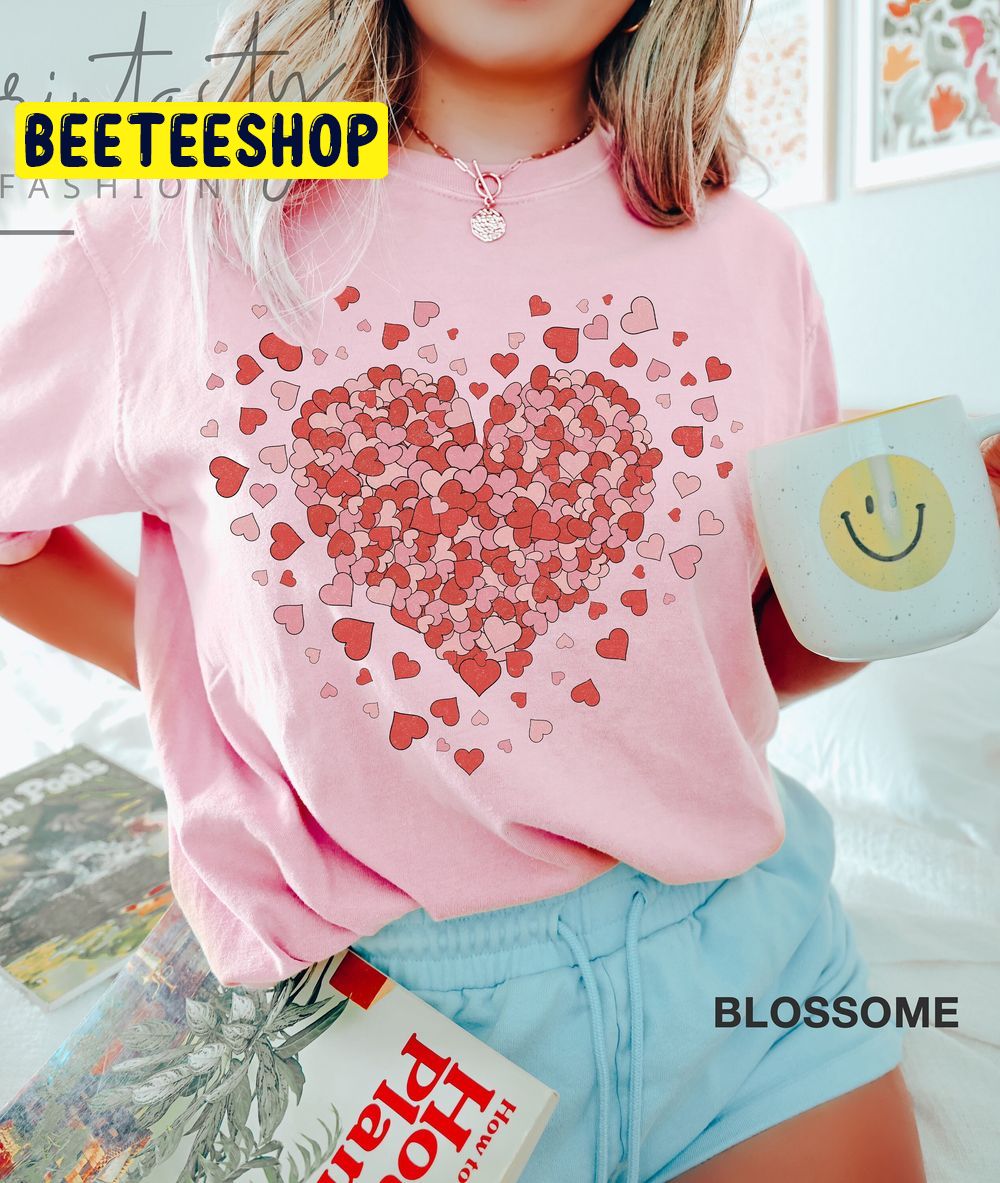 Valentine Heart Retro Love Trending Unisex Shirt Valentine Heart Retro Love Trending Unisex Shirt