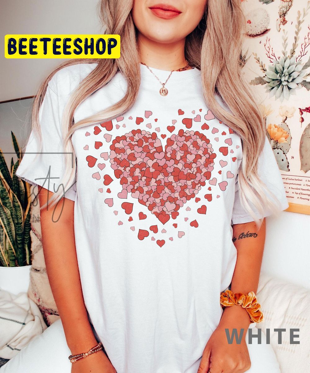 Valentine Heart Retro Love Trending Unisex Shirt Valentine Heart Retro Love Trending Unisex Shirt