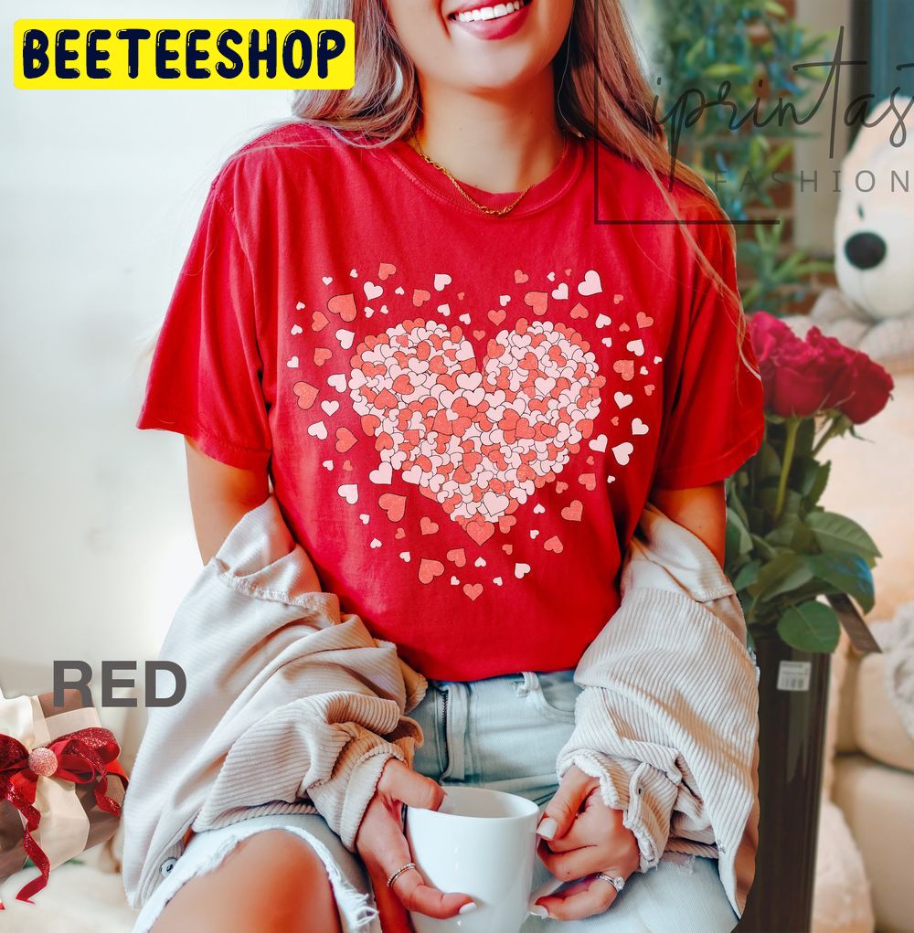 Valentine Heart Retro Love Trending Unisex Shirt Valentine Heart Retro Love Trending Unisex Shirt