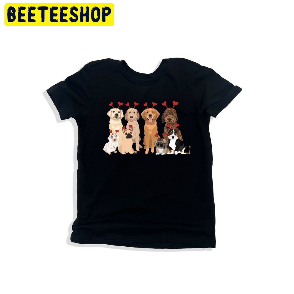 Valentine's Day Dog Trending Unisex Shirt Valentine's Day Dog Trending Unisex Shirt