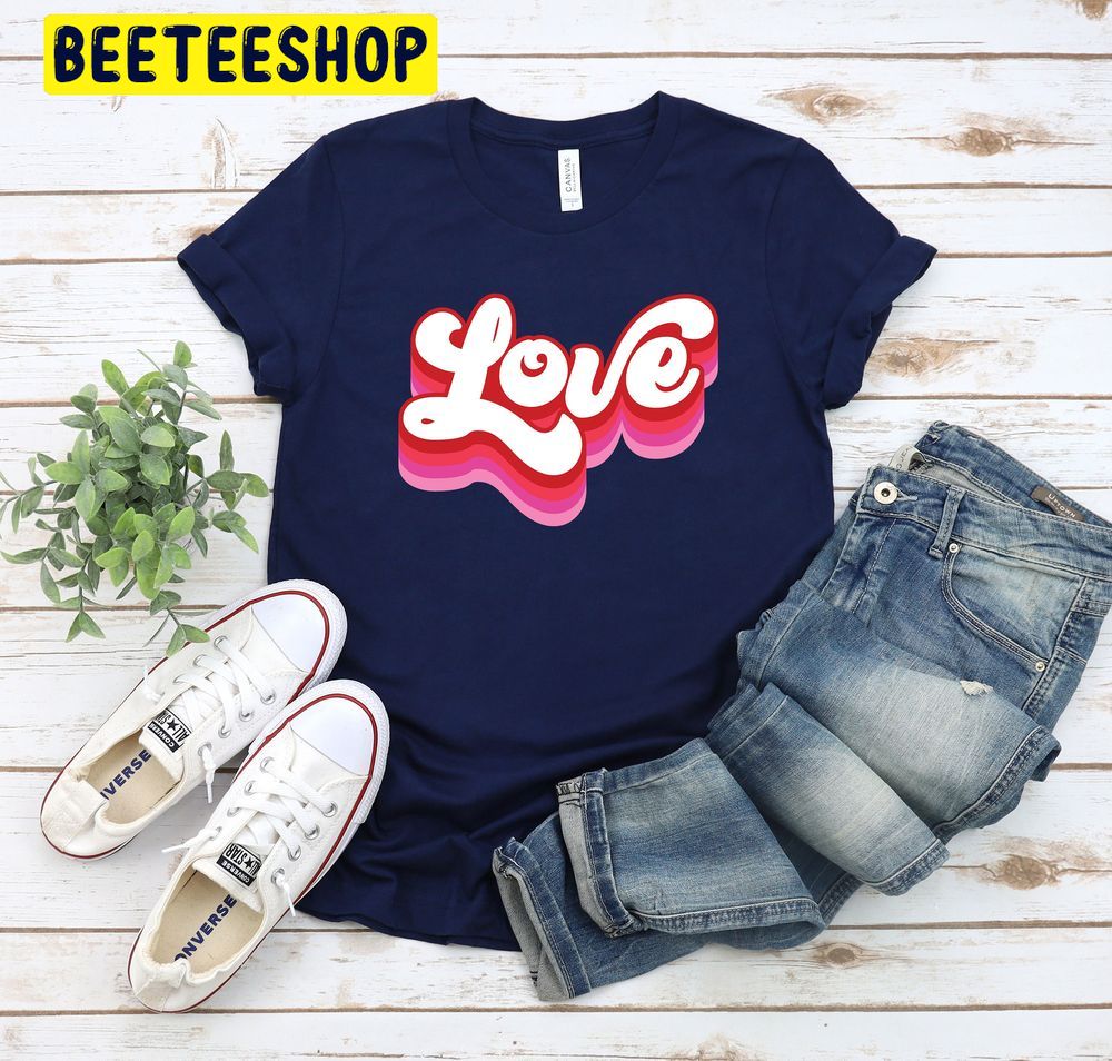 Valentine's Day Retro Love Trending Unisex Shirt Valentine's Day Retro Love Trending Unisex Shirt