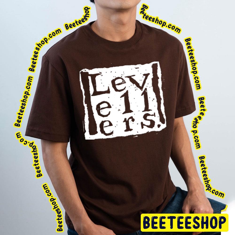 White Logo Levellers English Folk Rock Trending Unisex T-Shirt White Logo Levellers English Folk Rock Trending Unisex T-Shirt