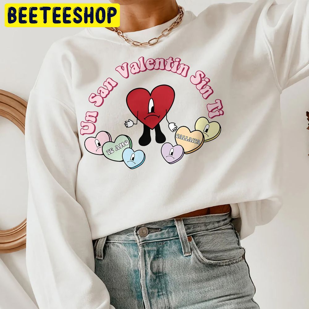 Xoxo Bad Bunny Heart Valentine’s Trending Unisex Shirt Xoxo Bad Bunny Heart Valentine’s Trending Unisex Shirt