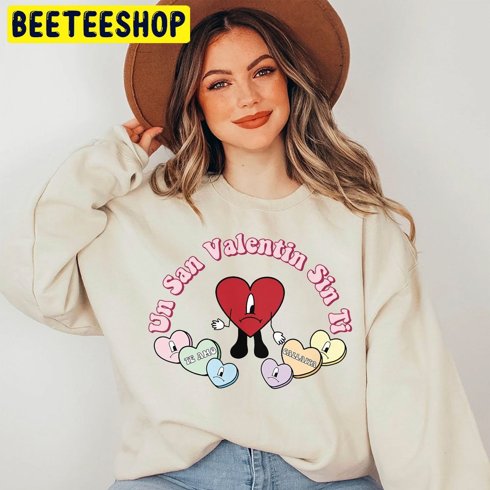 Xoxo Bad Bunny Heart Valentine’s Trending Unisex Shirt Xoxo Bad Bunny Heart Valentine’s Trending Unisex Shirt