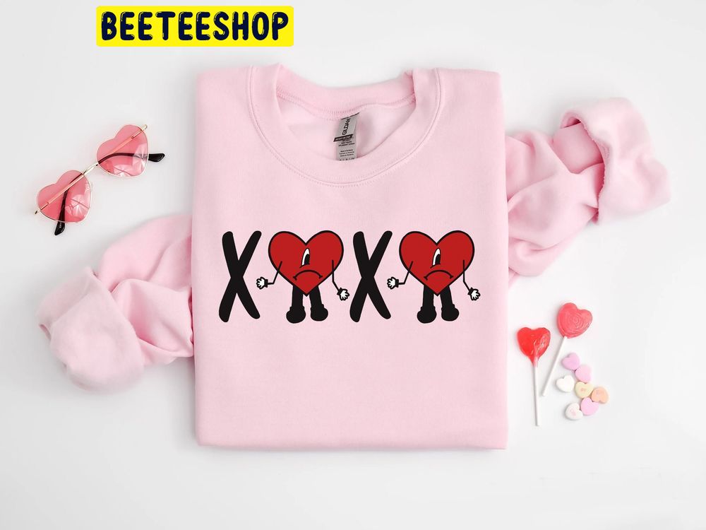 Xoxo Bad Bunny Valentines Trending Unisex Shirt Xoxo Bad Bunny Valentines Trending Unisex Shirt