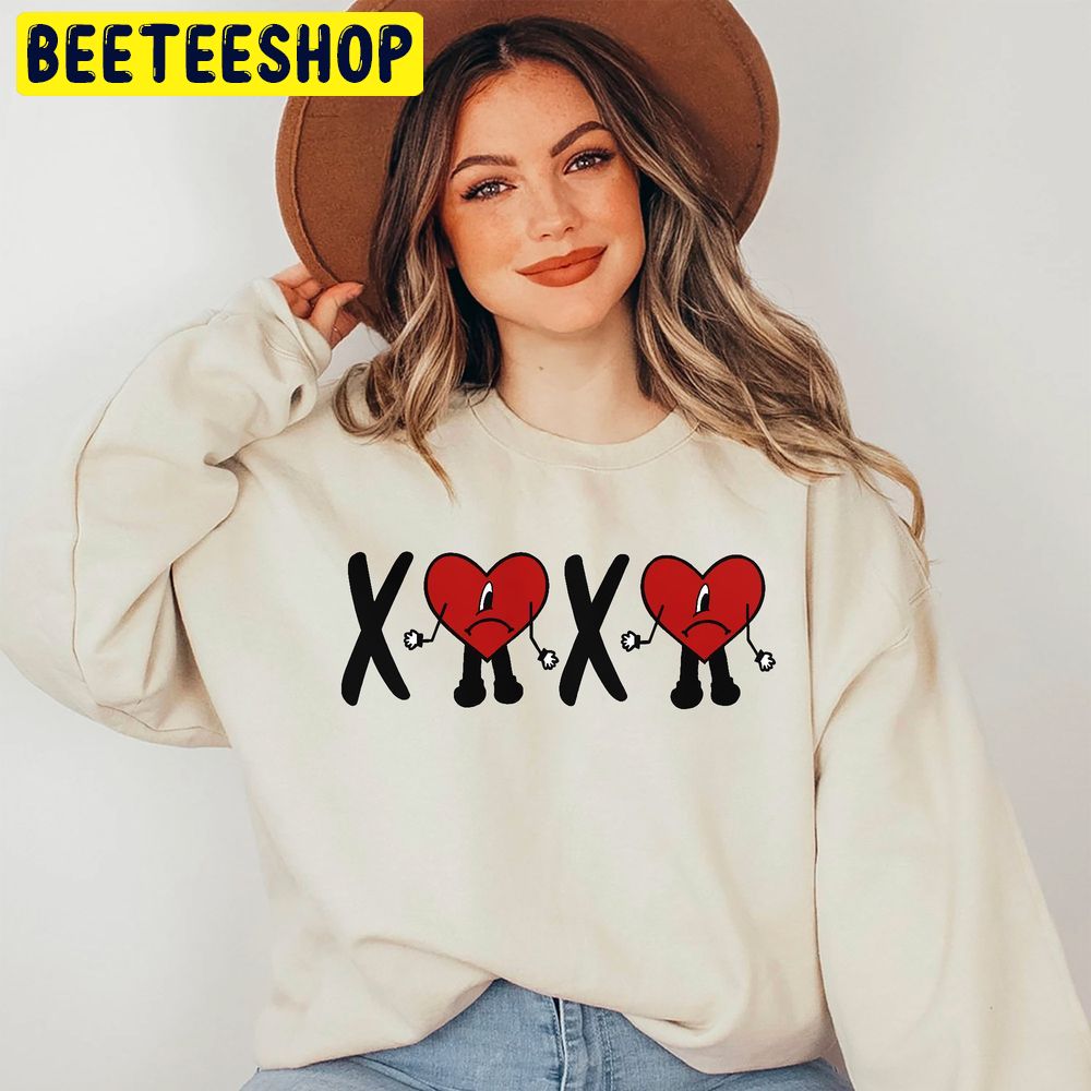 Xoxo Bad Bunny Valentines Trending Unisex Shirt Xoxo Bad Bunny Valentines Trending Unisex Shirt