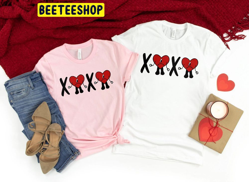 Xoxo Bad Bunny Valentines Trending Unisex Shirt Xoxo Bad Bunny Valentines Trending Unisex Shirt
