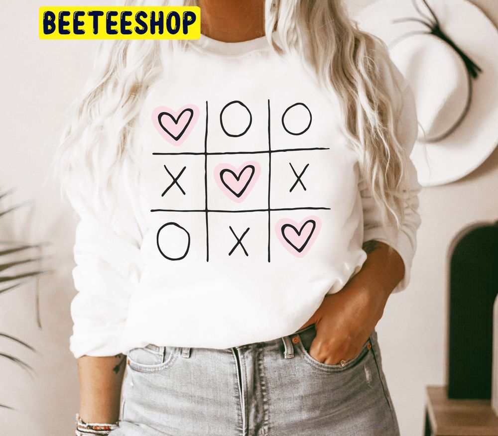 Xoxo Tic Tac Toe Valentines Trending Unisex Shirt Xoxo Tic Tac Toe Valentines Trending Unisex Shirt