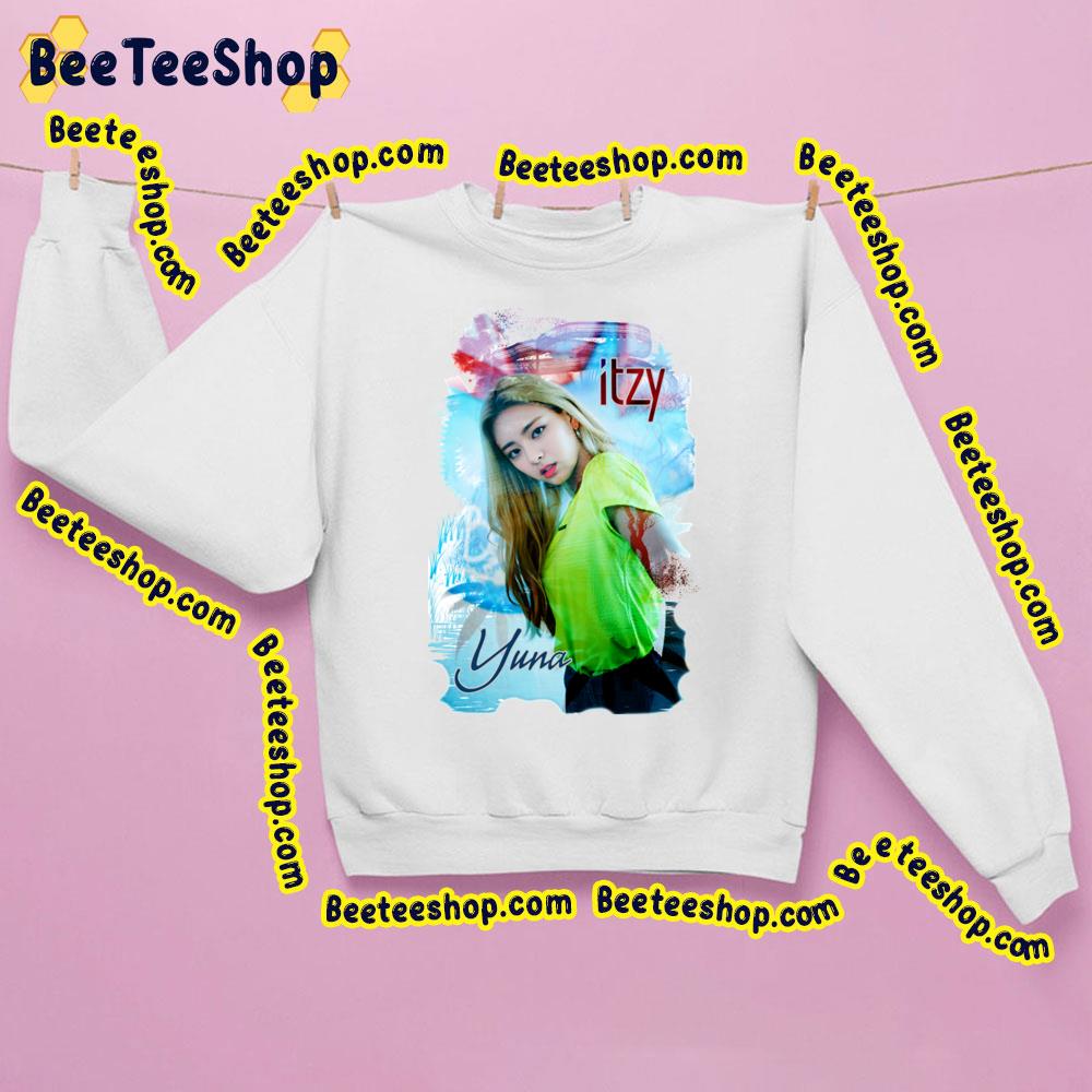 Yuna Itzy Kpop Aqua Blue Art Vibe Trending Unisex Sweatshirt Yuna Itzy Kpop Aqua Blue Art Vibe Trending Unisex Sweatshirt