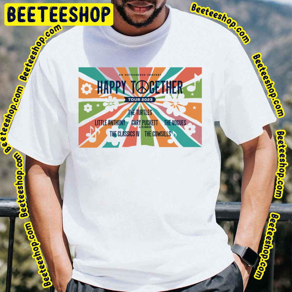 2023 An Outrageous Concert Happy Together Trending Unisex T-Shirt 2023 An Outrageous Concert Happy Together Trending Unisex T-Shirt
