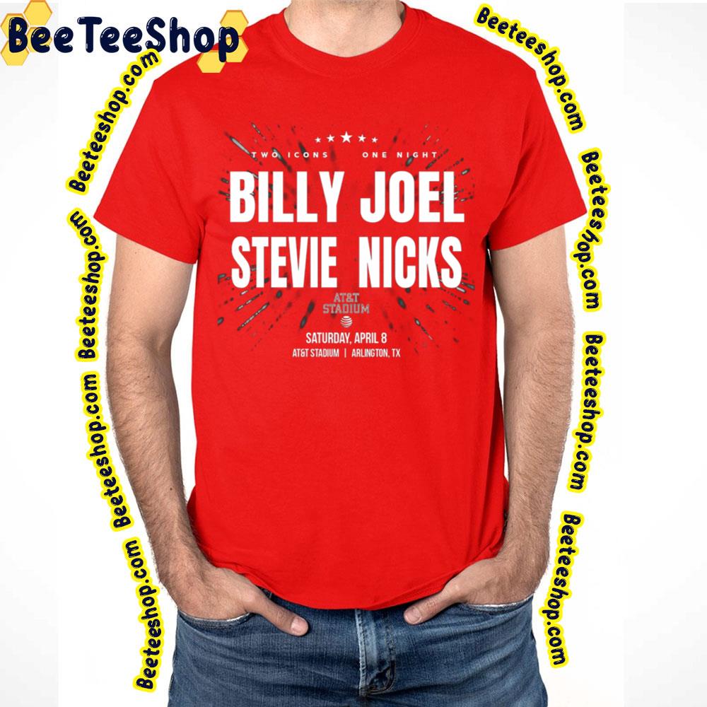 2023 Two Icons One Night Billy Joel Stevie Nicks Trending Unisex T-Shirt 2023 Two Icons One Night Billy Joel Stevie Nicks Trending Unisex T-Shirt