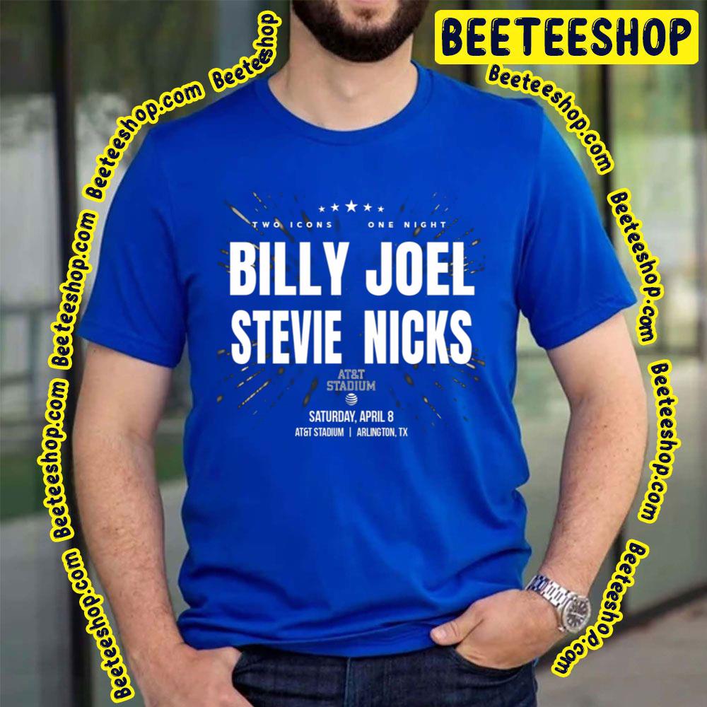 2023 Two Icons One Night Billy Joel Stevie Nicks Trending Unisex T-Shirt 2023 Two Icons One Night Billy Joel Stevie Nicks Trending Unisex T-Shirt