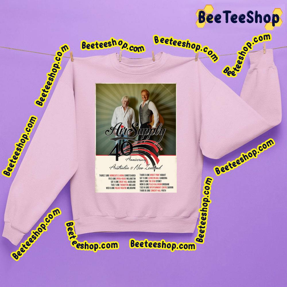 40th Anniversary Air Supply Trending Unisex Sweatshirt 40th Anniversary Air Supply Trending Unisex Sweatshirt