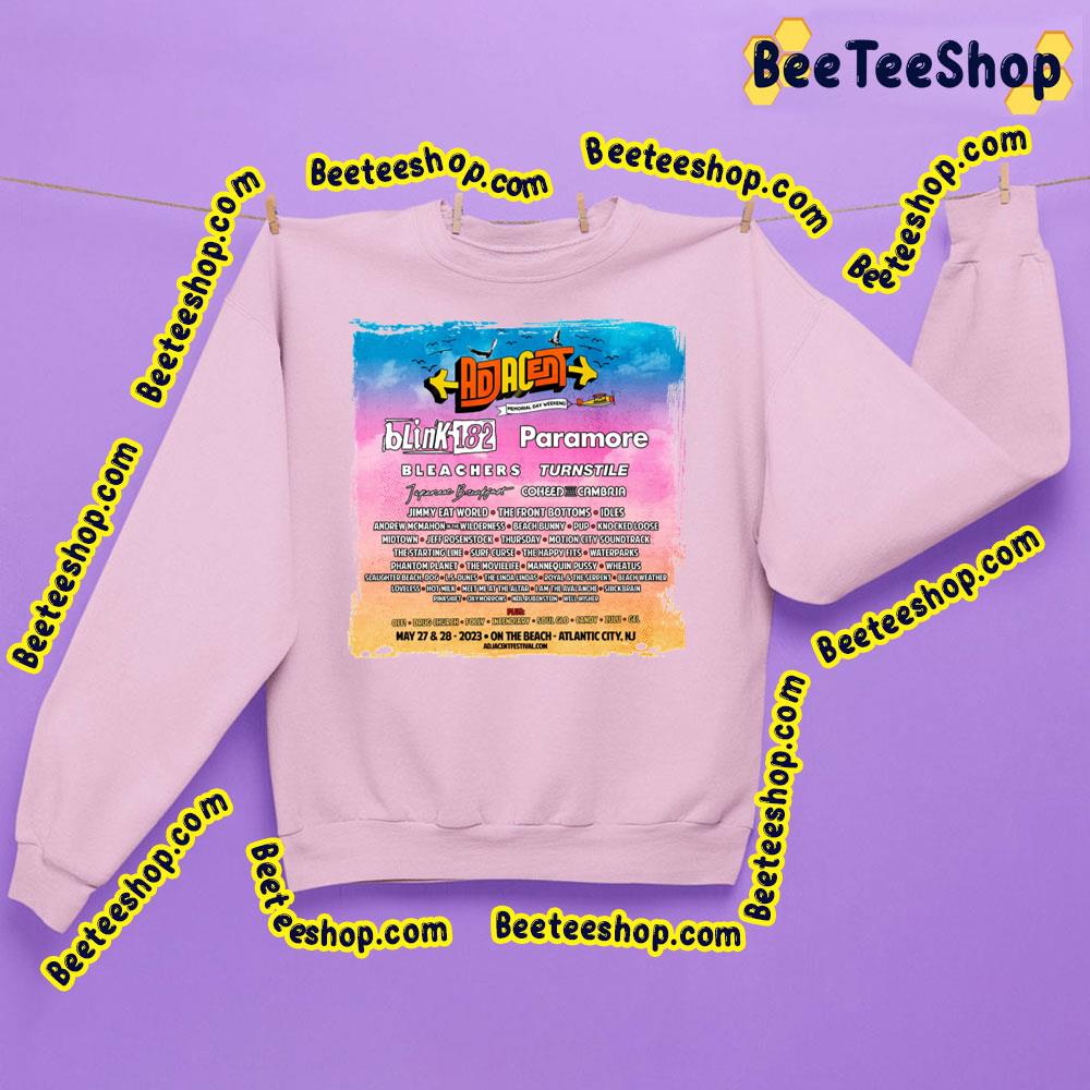 Adjacent Music Festival 2023 Trending Unisex Sweatshirt Adjacent Music Festival 2023 Trending Unisex Sweatshirt