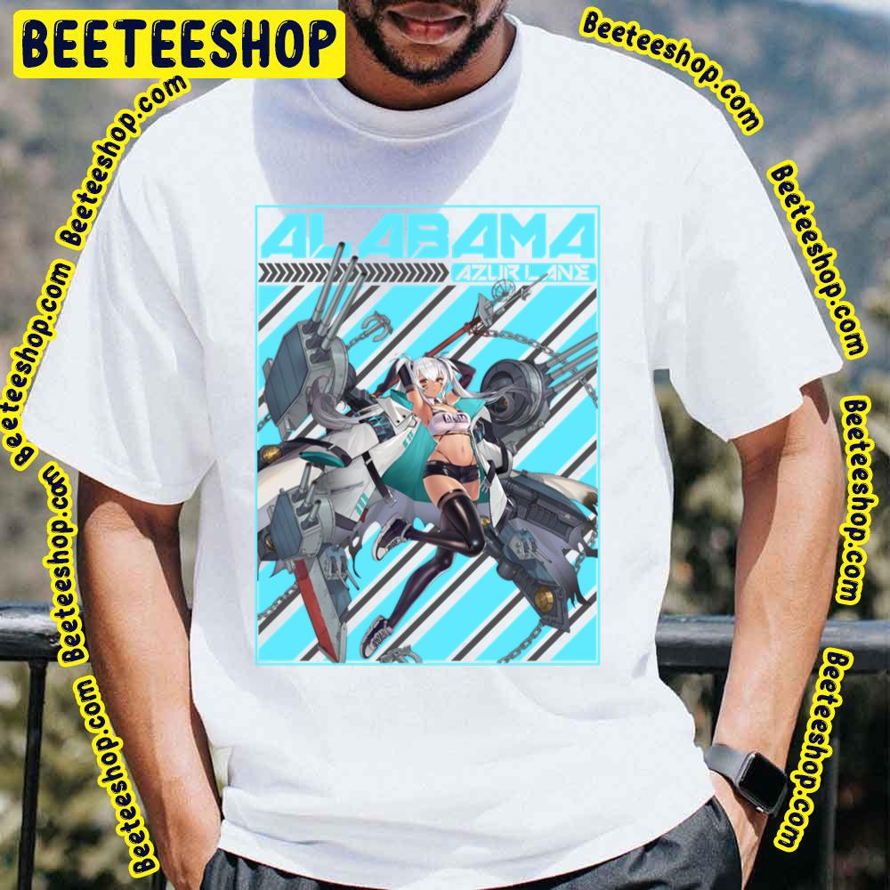 Alabama Azur Lane Blue Background Trending Unisex T-Shirt Alabama Azur Lane Blue Background Trending Unisex T-Shirt