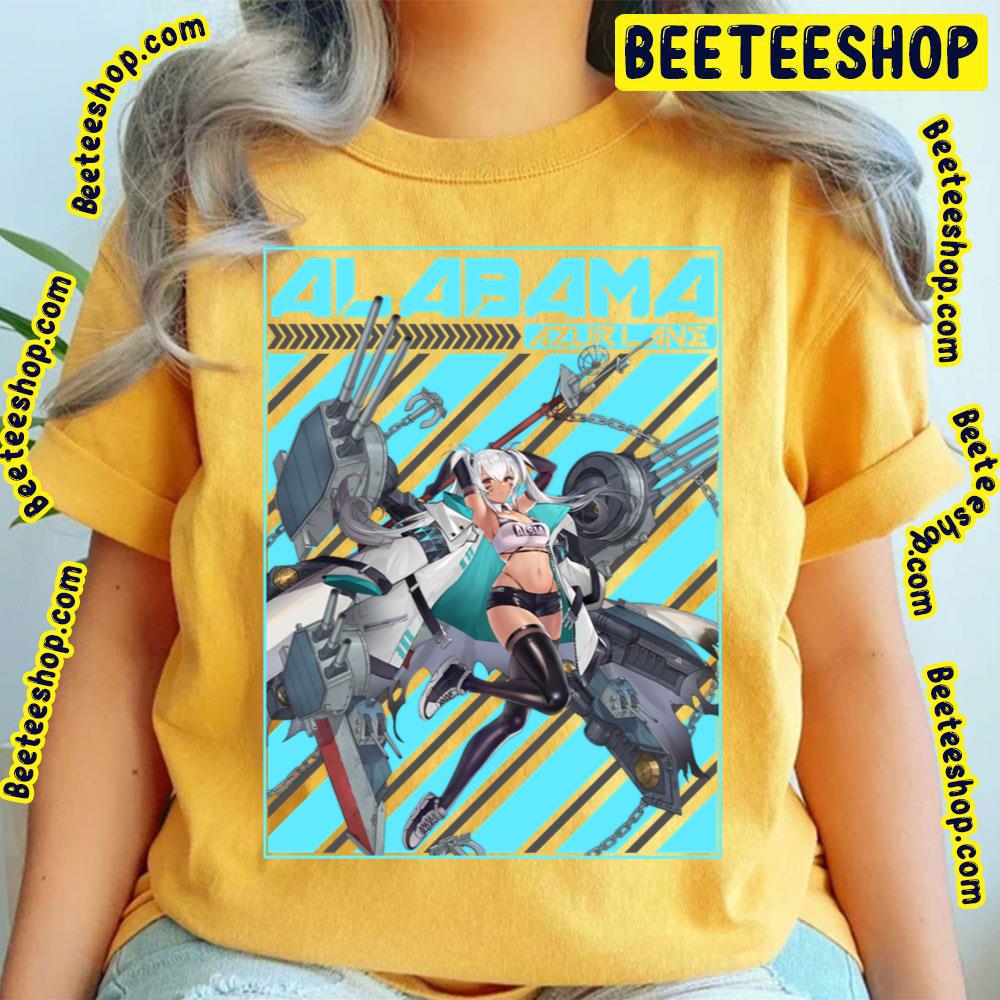 Alabama Azur Lane Blue Background Trending Unisex T-Shirt Alabama Azur Lane Blue Background Trending Unisex T-Shirt