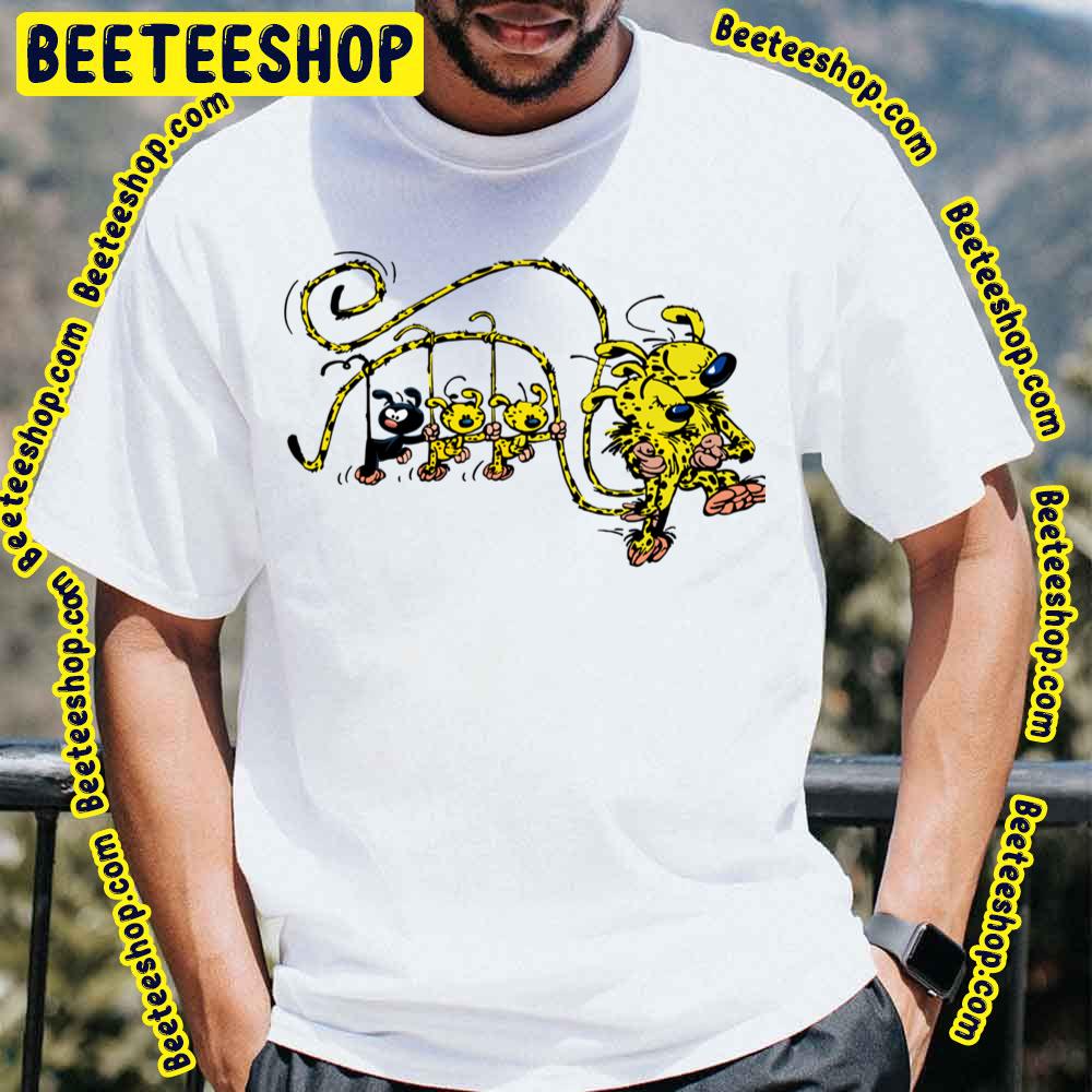 Babies Hanging On Tail Marsupilami Trending Unisex T-Shirt Babies Hanging On Tail Marsupilami Trending Unisex T-Shirt