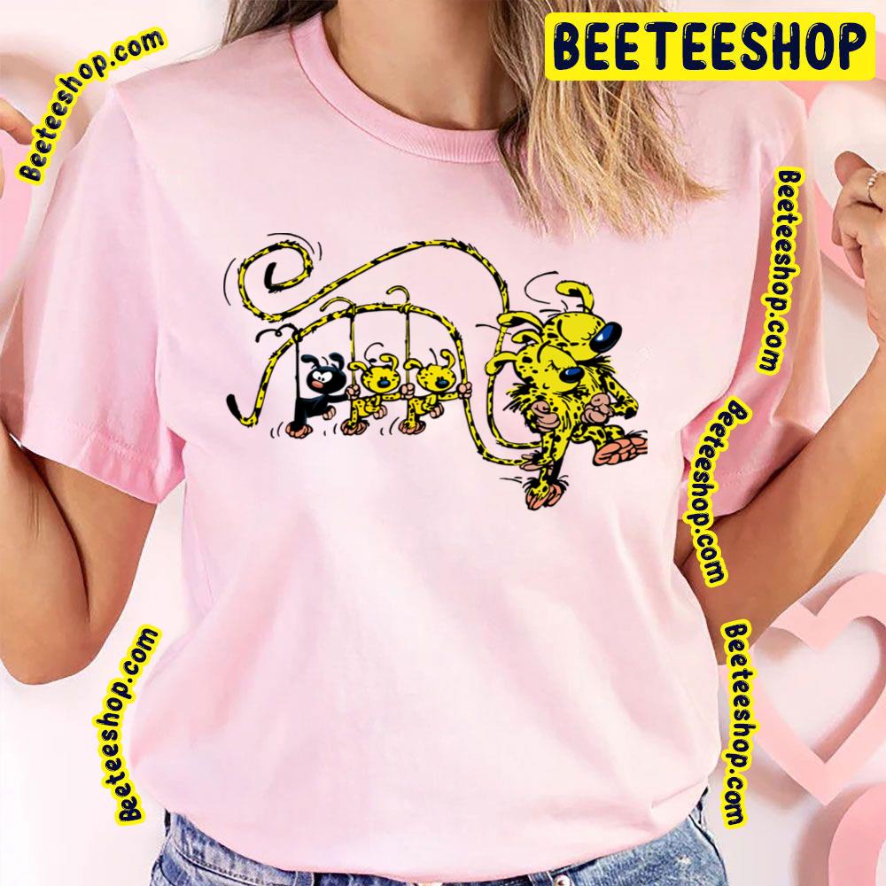 Babies Hanging On Tail Marsupilami Trending Unisex T-Shirt Babies Hanging On Tail Marsupilami Trending Unisex T-Shirt
