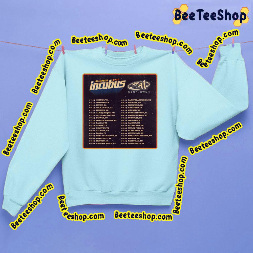Badflower Summer 2022 Incubus Trending Unisex Sweatshirt Badflower Summer 2022 Incubus Trending Unisex Sweatshirt