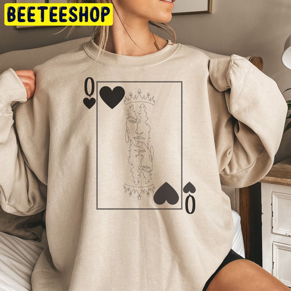 Black Art Queen Of Hearts Graphic Trending Unisex Shirt Black Art Queen Of Hearts Graphic Trending Unisex Shirt