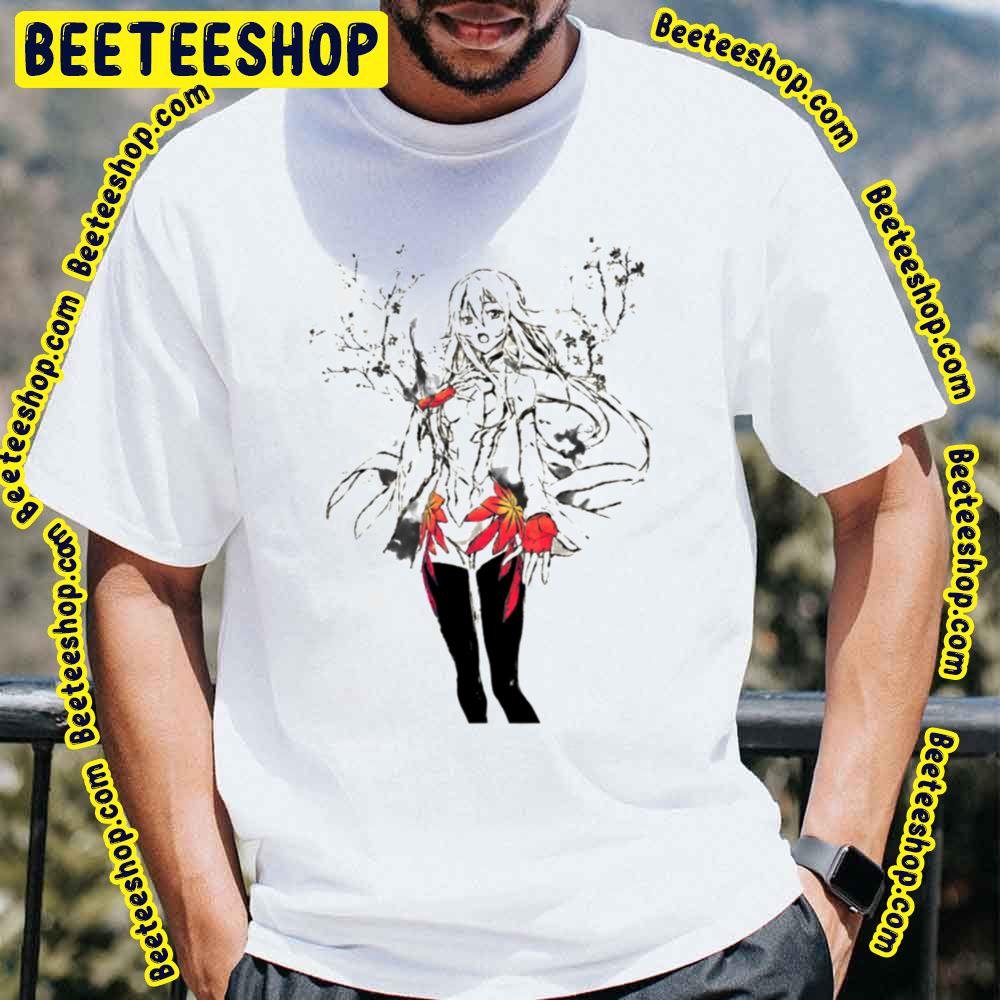 Black Line Art Guilty Crown Inori Yuzuriha Trending Unisex T-Shirt Black Line Art Guilty Crown Inori Yuzuriha Trending Unisex T-Shirt