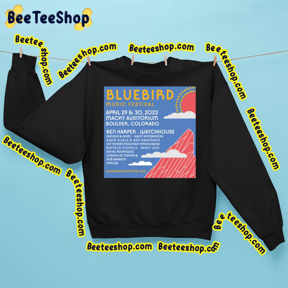 Bluebird Music Festival 2023 Trending Unisex Shirt Bluebird Music Festival 2023 Trending Unisex Shirt