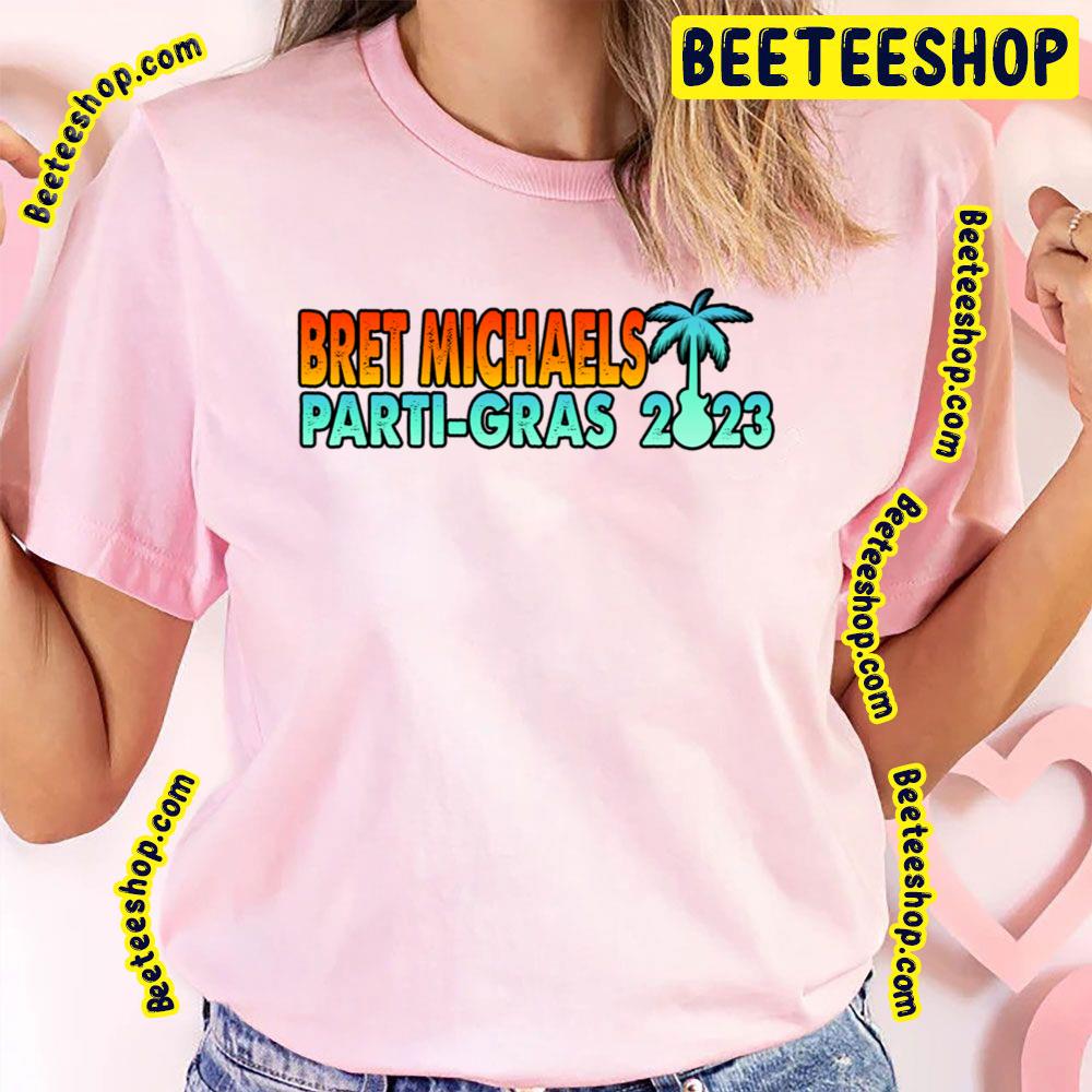 Bret Michaels Parti Gras 2023 Logo Trending Unisex T-Shirt Bret Michaels Parti Gras 2023 Logo Trending Unisex T-Shirt