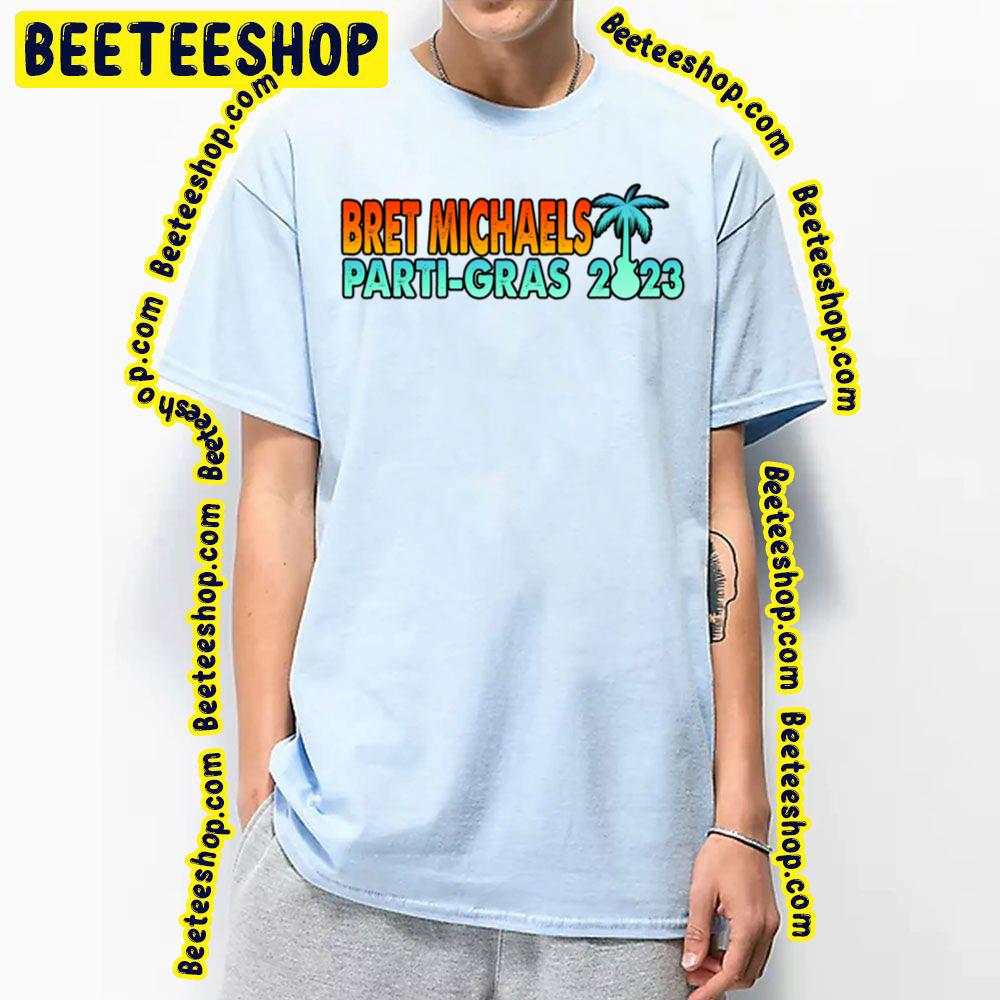 Bret Michaels Parti Gras 2023 Logo Trending Unisex T-Shirt Bret Michaels Parti Gras 2023 Logo Trending Unisex T-Shirt
