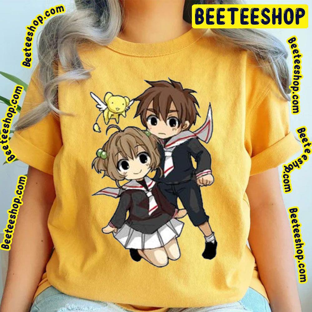 Chibi Sakura And Shaoran Card Captor Sakura Trending Unisex T-Shirt Chibi Sakura And Shaoran Card Captor Sakura Trending Unisex T-Shirt