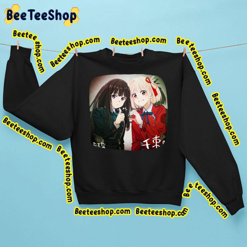 Chisato & Takina From Lycoris Recoil Trending Unisex Sweatshirt Chisato & Takina From Lycoris Recoil Trending Unisex Sweatshirt