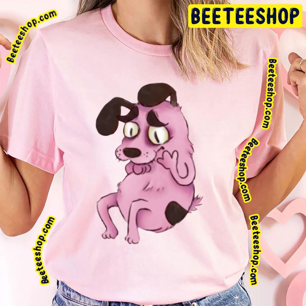 Cute And Full Of Courage The Cowardly Dog Trending Unisex T-Shirt Cute And Full Of Courage The Cowardly Dog Trending Unisex T-Shirt