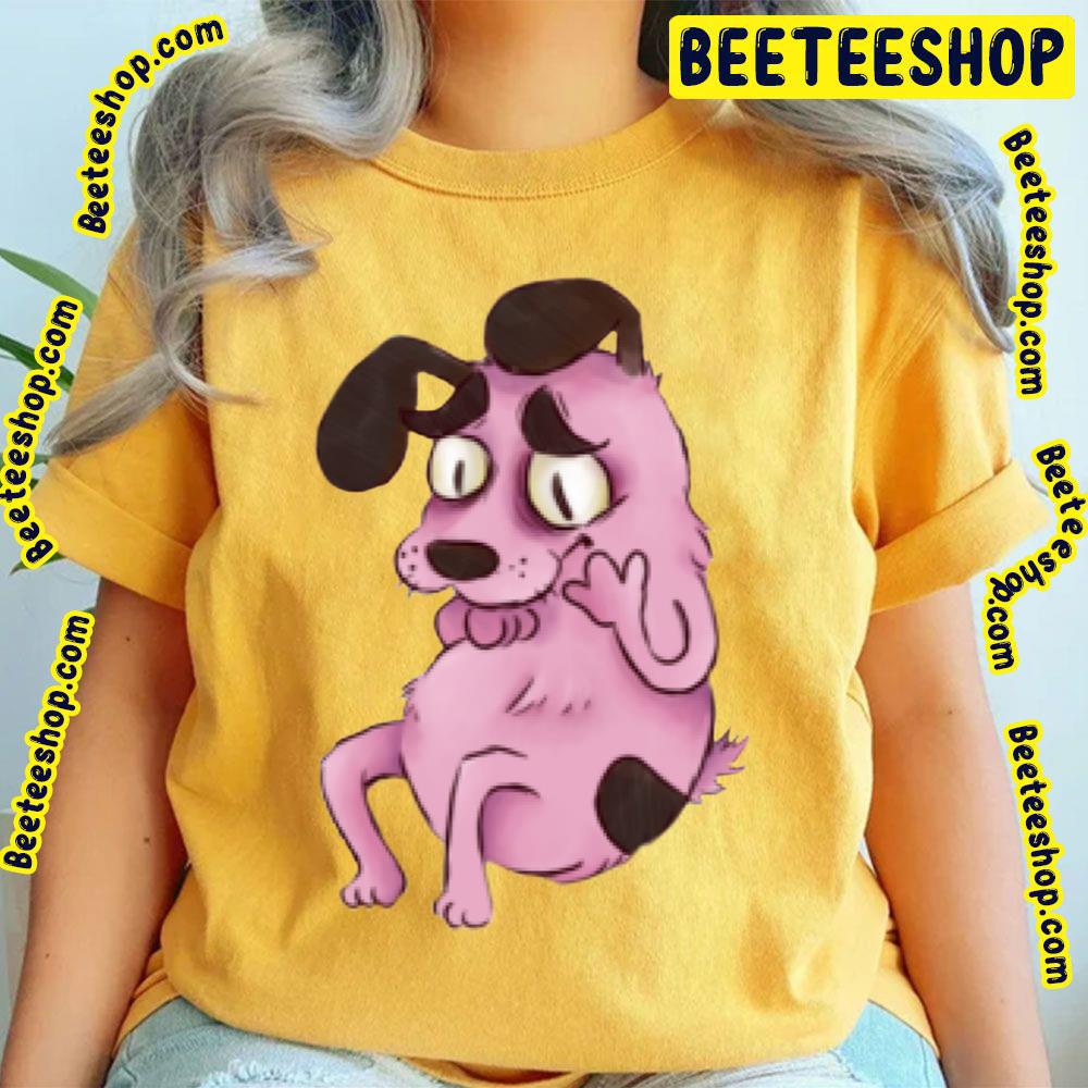Cute And Full Of Courage The Cowardly Dog Trending Unisex T-Shirt Cute And Full Of Courage The Cowardly Dog Trending Unisex T-Shirt