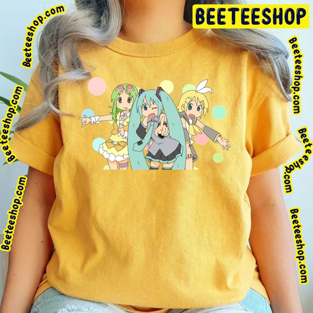 Cute Girls Yuuko Robot Aioi Sakomoto Cat Nichijou Trending Unisex T-Shirt Cute Girls Yuuko Robot Aioi Sakomoto Cat Nichijou Trending Unisex T-Shirt