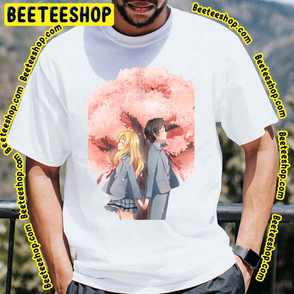 Cute Kosei And Kaorie Your Lie In April Trending Unisex T-Shirt Cute Kosei And Kaorie Your Lie In April Trending Unisex T-Shirt