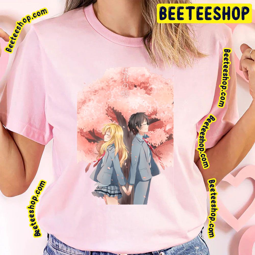 Cute Kosei And Kaorie Your Lie In April Trending Unisex T-Shirt Cute Kosei And Kaorie Your Lie In April Trending Unisex T-Shirt